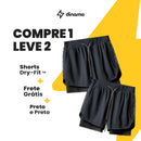 Shorts Dry-Fit de Compressão Dinamo - COMPRE 1 LEVE 2 + FRETE GRÁTIS